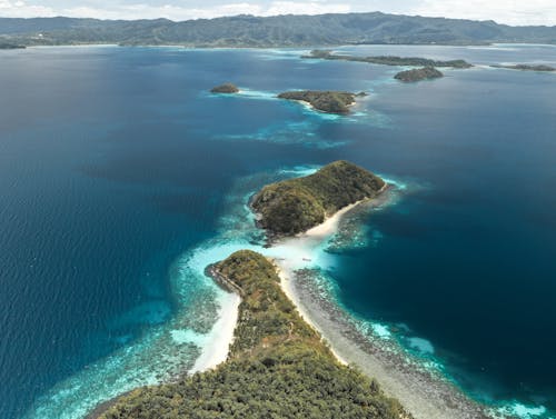 Aerial Shot Of Islands