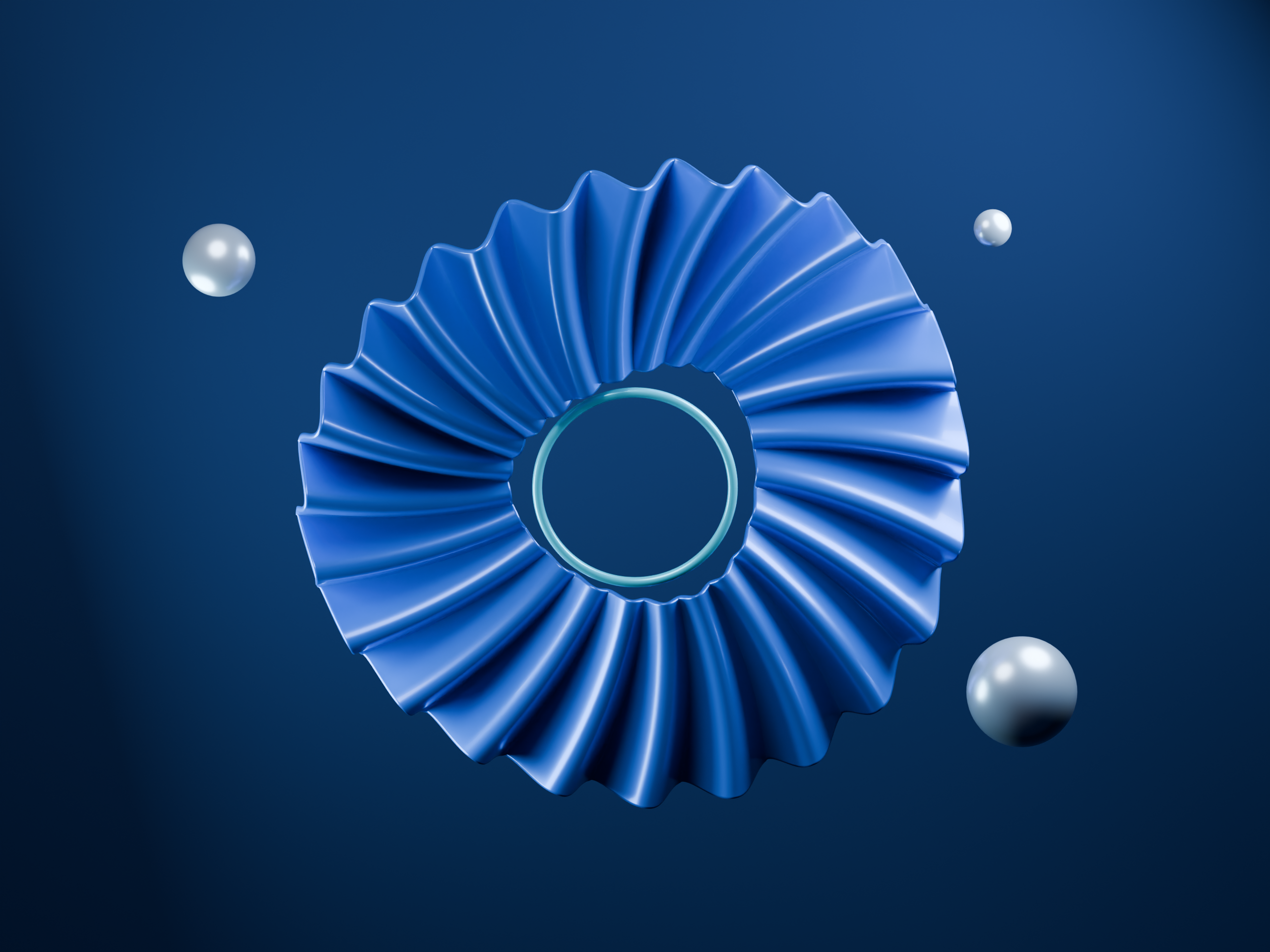 futuristic quantum computing concept with blue light particles