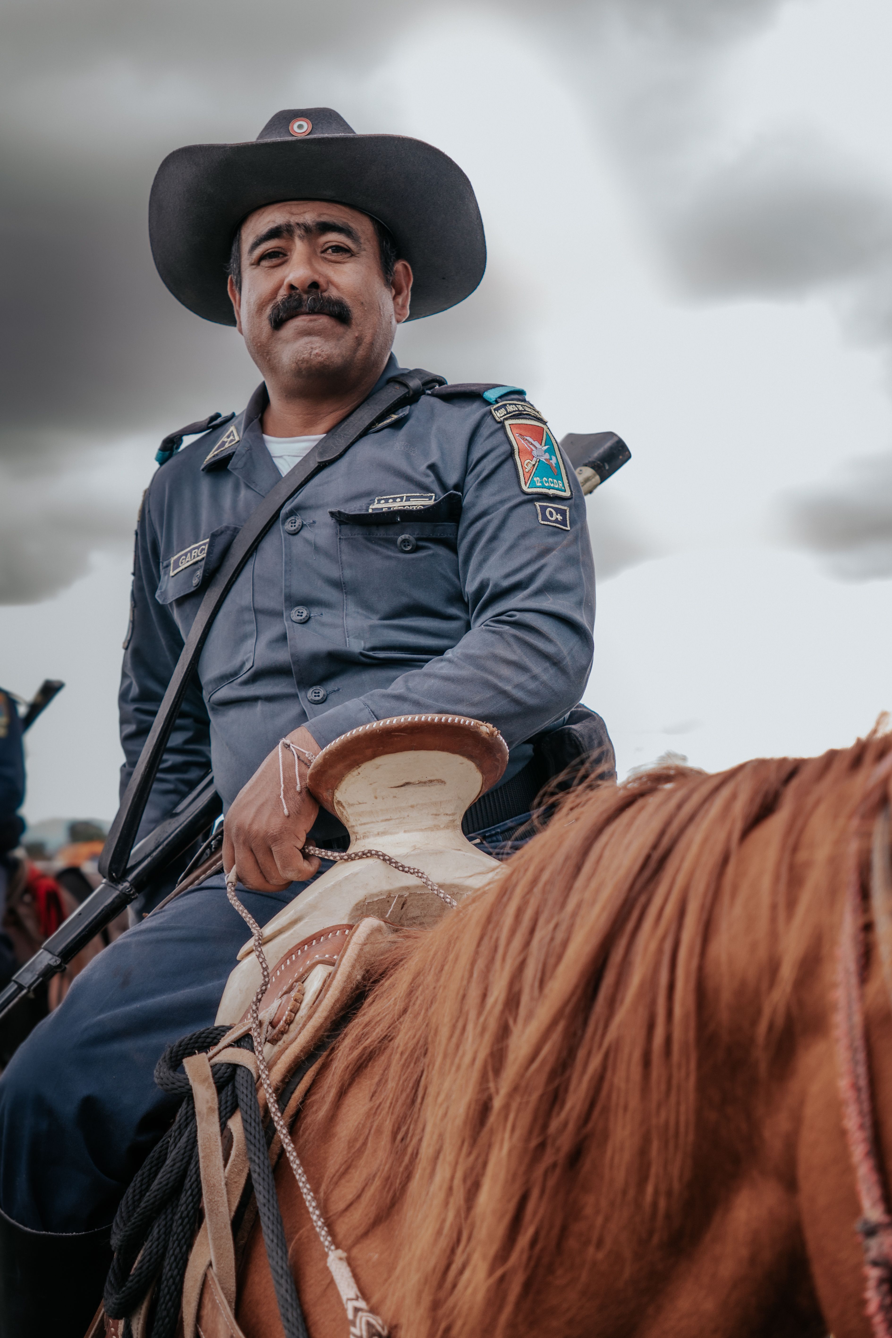 A Mexican charro rides a horse during a cultural festival in Dolores Hidalgo, Guanajuato.