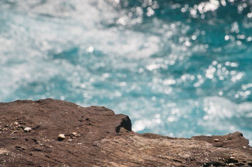 Free stock photo of rock, soft focus, waves Stock Photo
