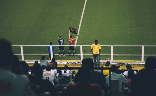 Free Photo of Crowd of People in Soccer Stadium Stock Photo