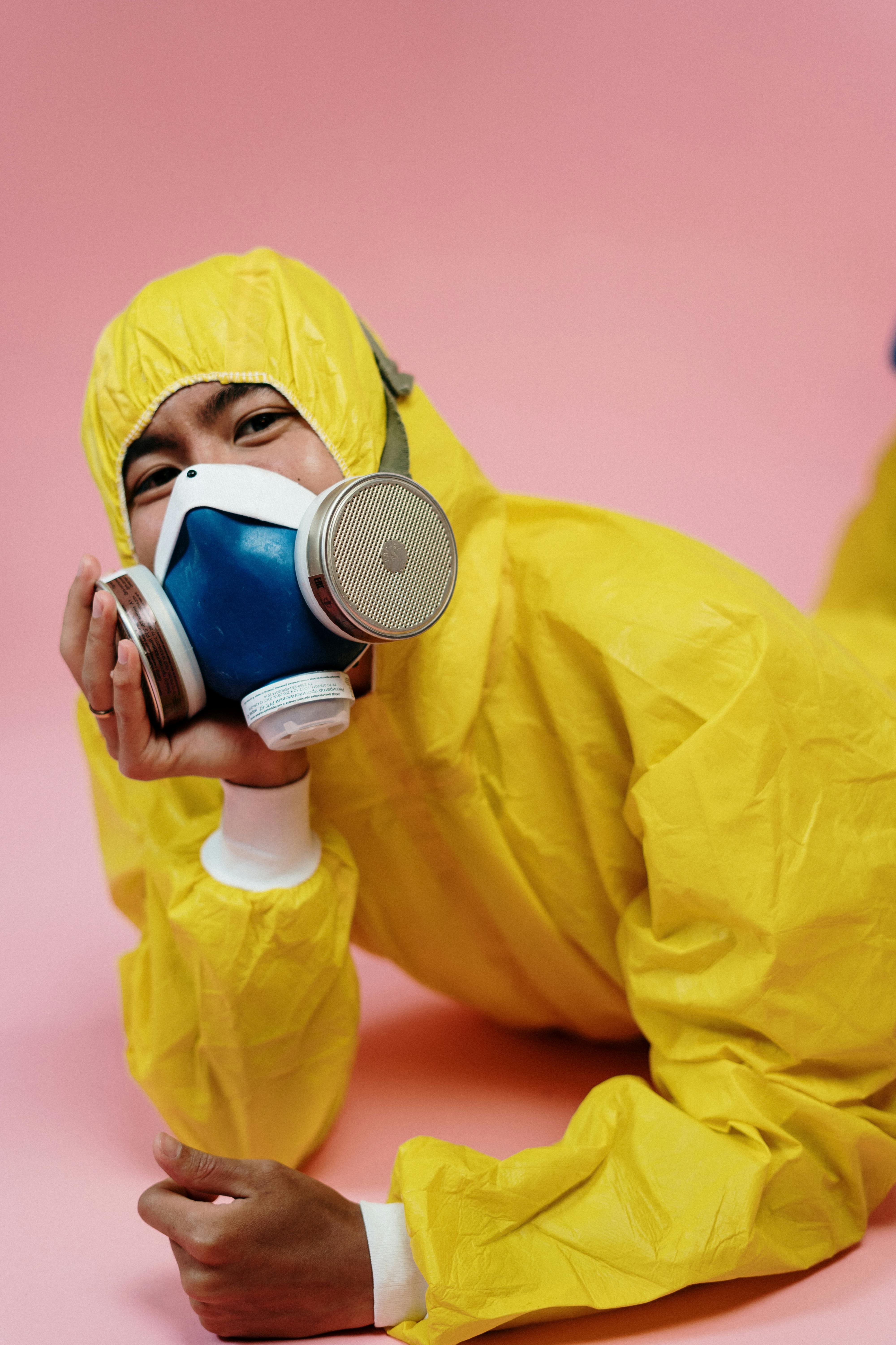 Man In Yellow Protective Suit · Free Stock Photo