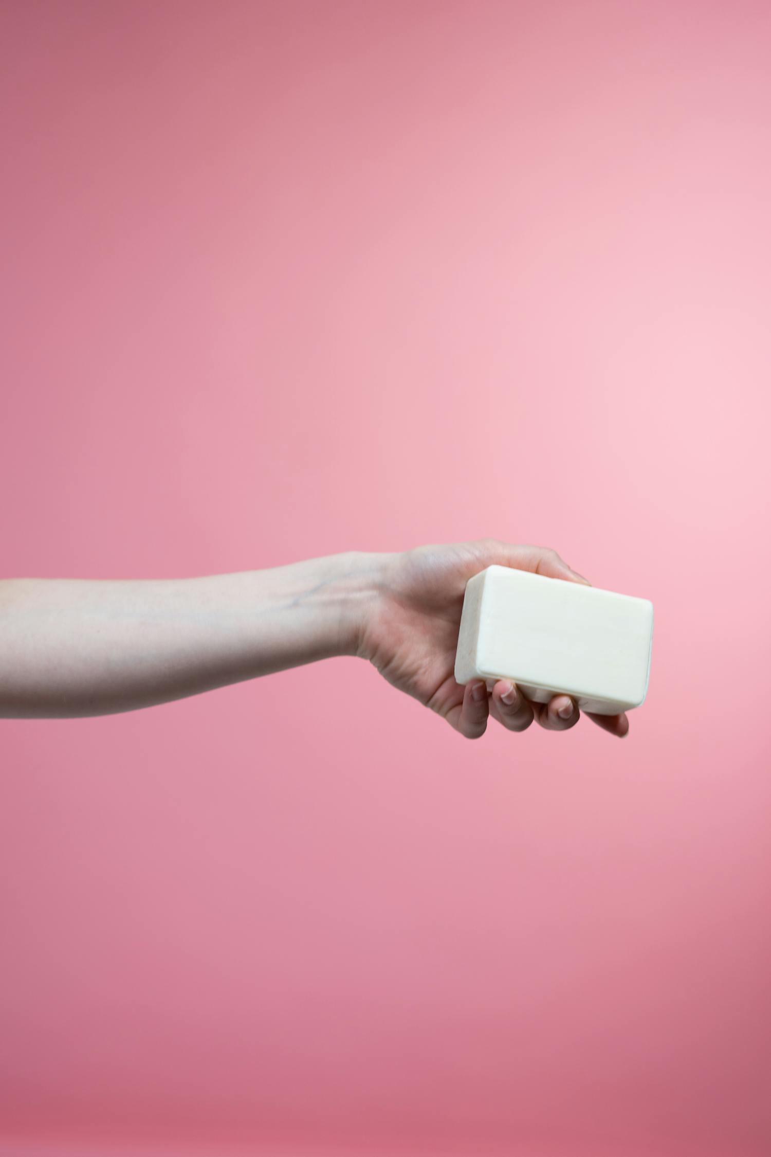 Person Holding Soap