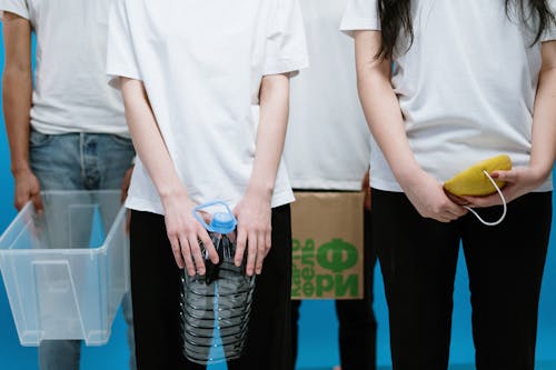 People Holding DIY Masks