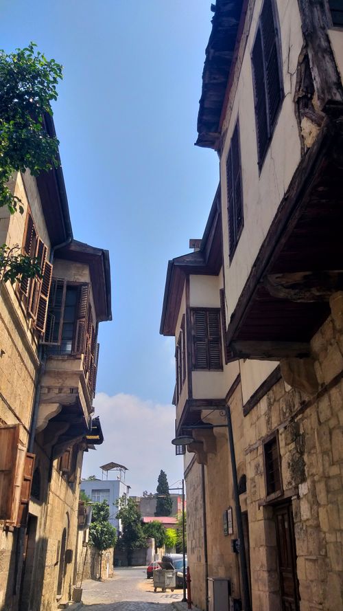 Free Explore the timeless architectural beauty of a traditional street in Mersin, Türkiye. Stock Photo