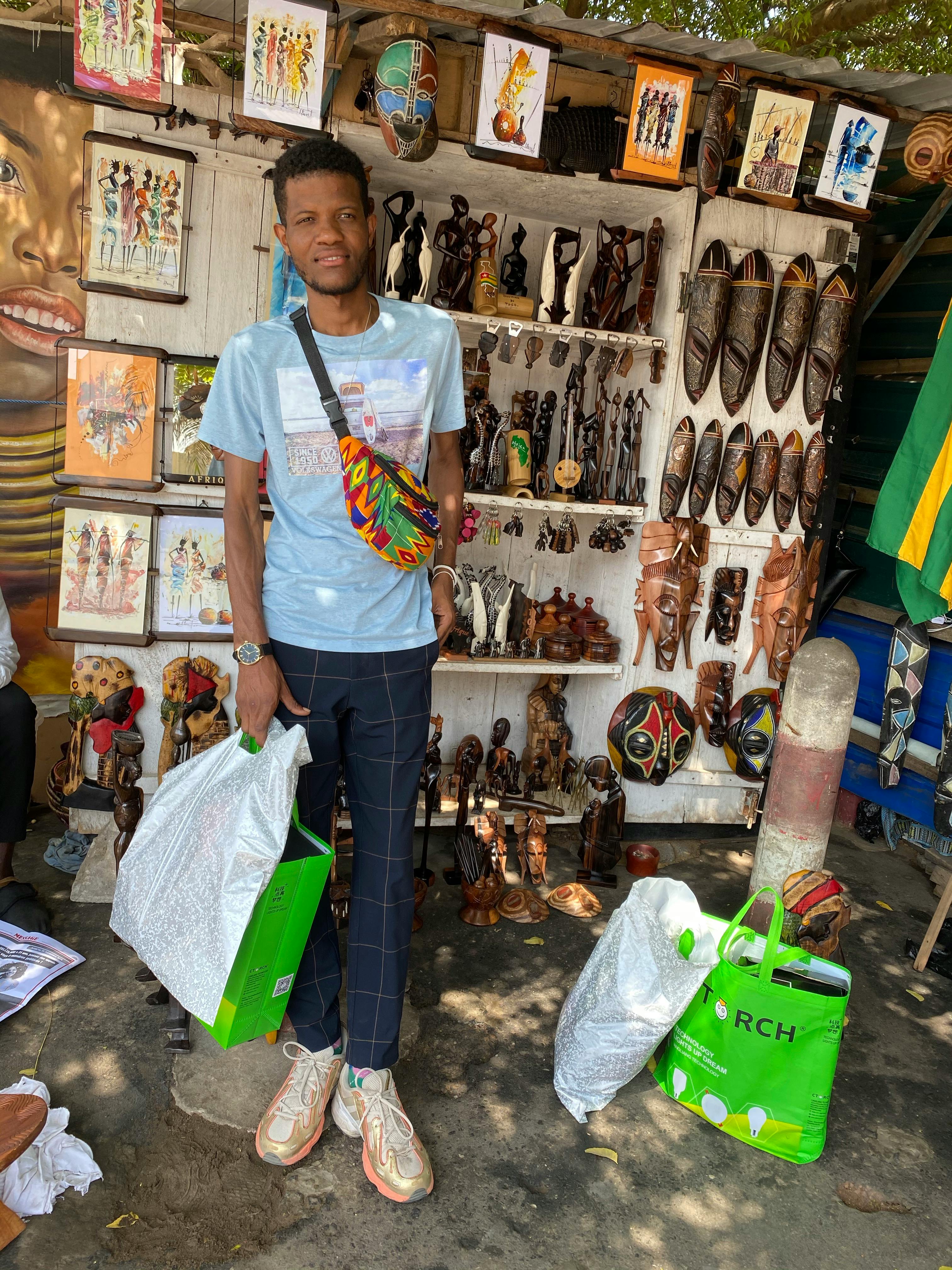 Top view of various cooking utensils and ingredients arranged on a kitchen counter