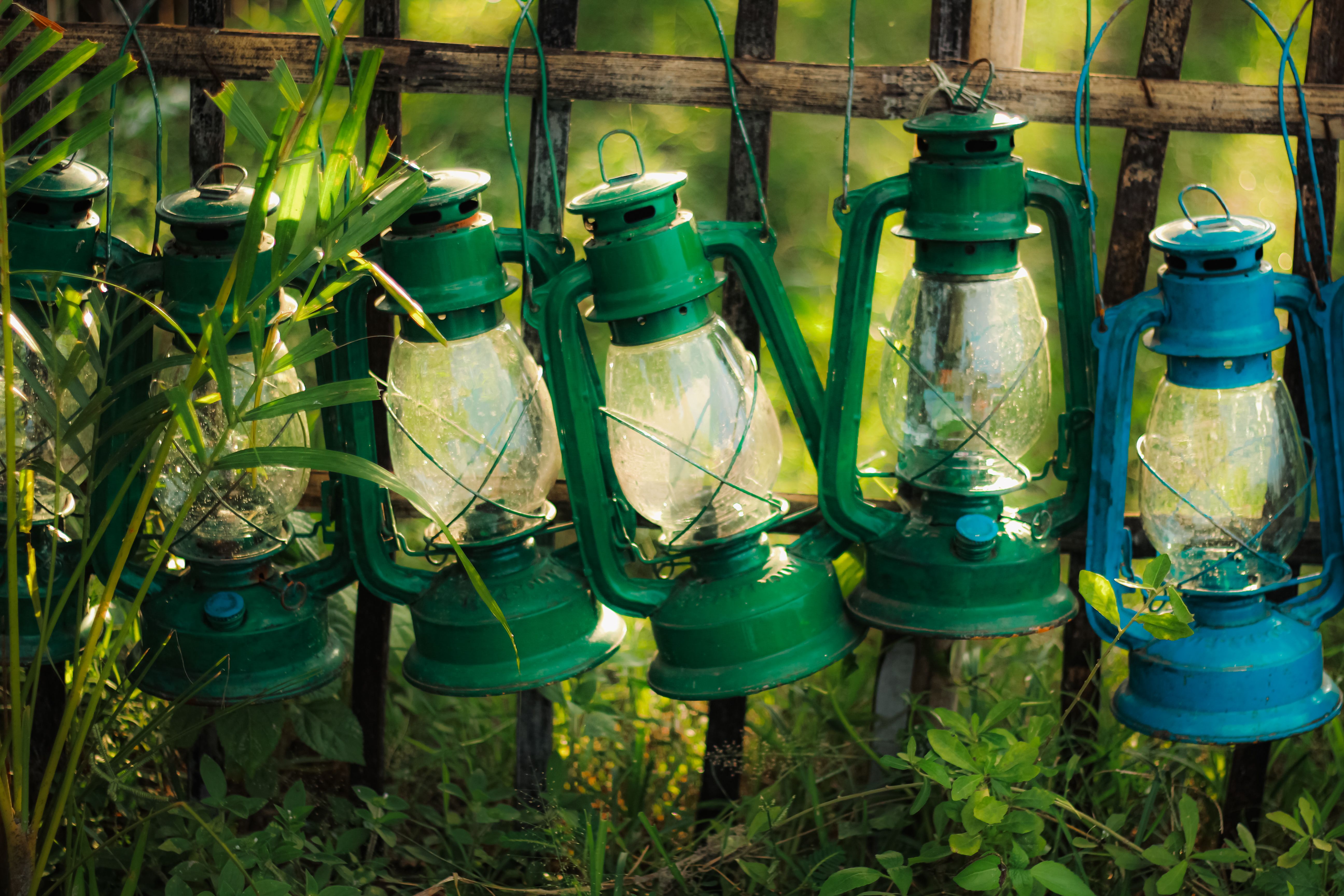 LED camping lanterns with solar charging
