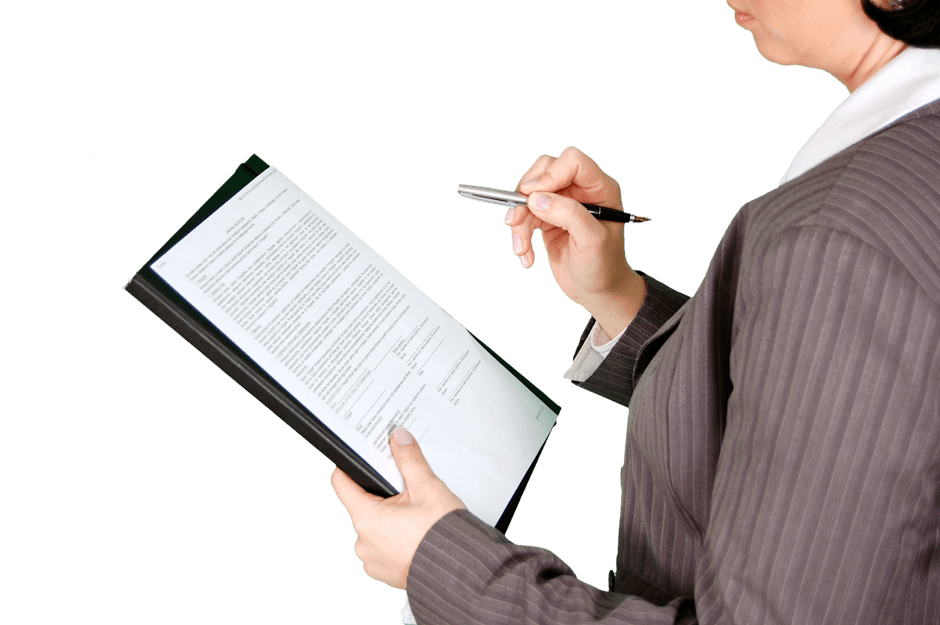 Person Wearing Grey Dress Shirt Holding Black Push Pen