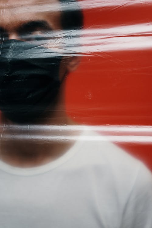 Free Close-up View Of A Man Wearing Face Mask Stock Photo