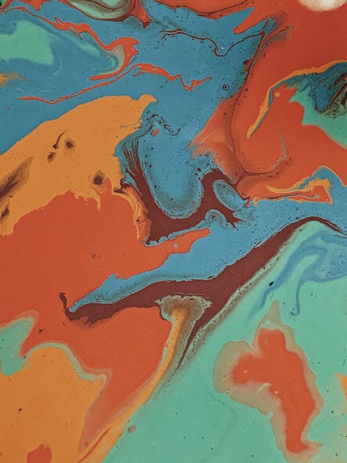 Безкоштовне стокове фото на тему «абстрактний, барвистий, вода мармурові фарби» стокове фото