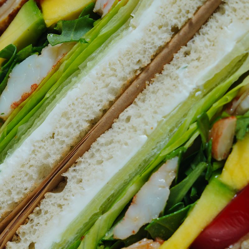 Eid Celebration Shrimp and Pomegranate Sandwich