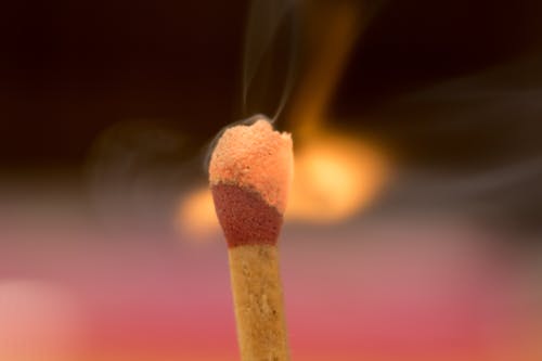 Free stock photo of flame, macro photo, match head