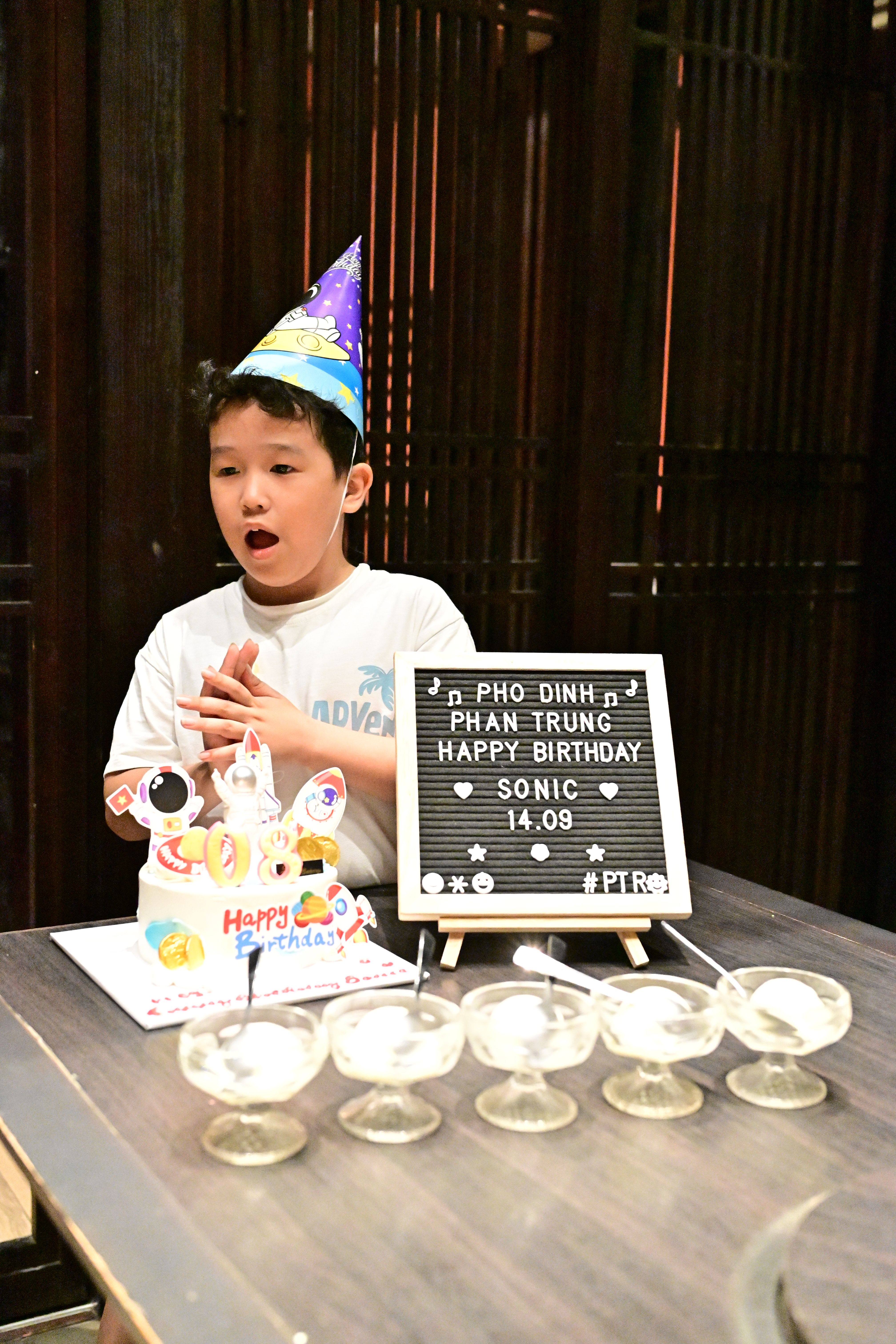 Child's Joyous Birthday Celebration Indoors · Free Stock Photo
