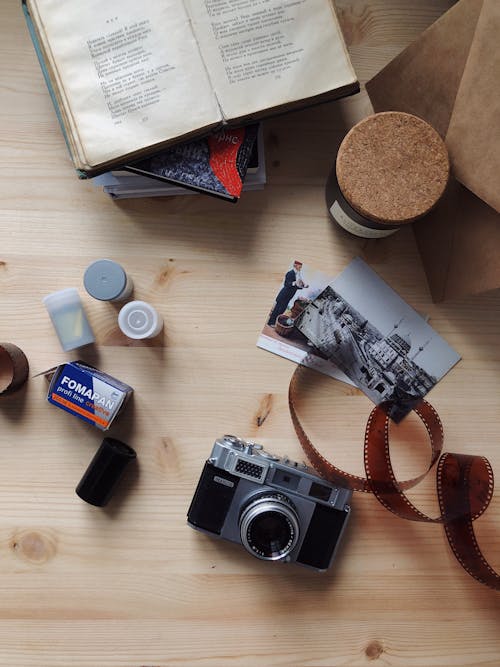 Δωρεάν στοκ φωτογραφιών με 35mm, flatlay, roll ταινίες