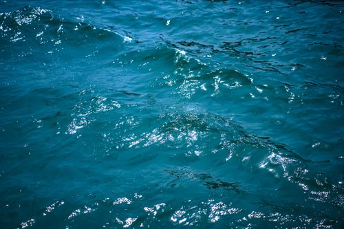 Free Glistening blue waves on Lake Ontario during a sunny summer day. Stock Photo