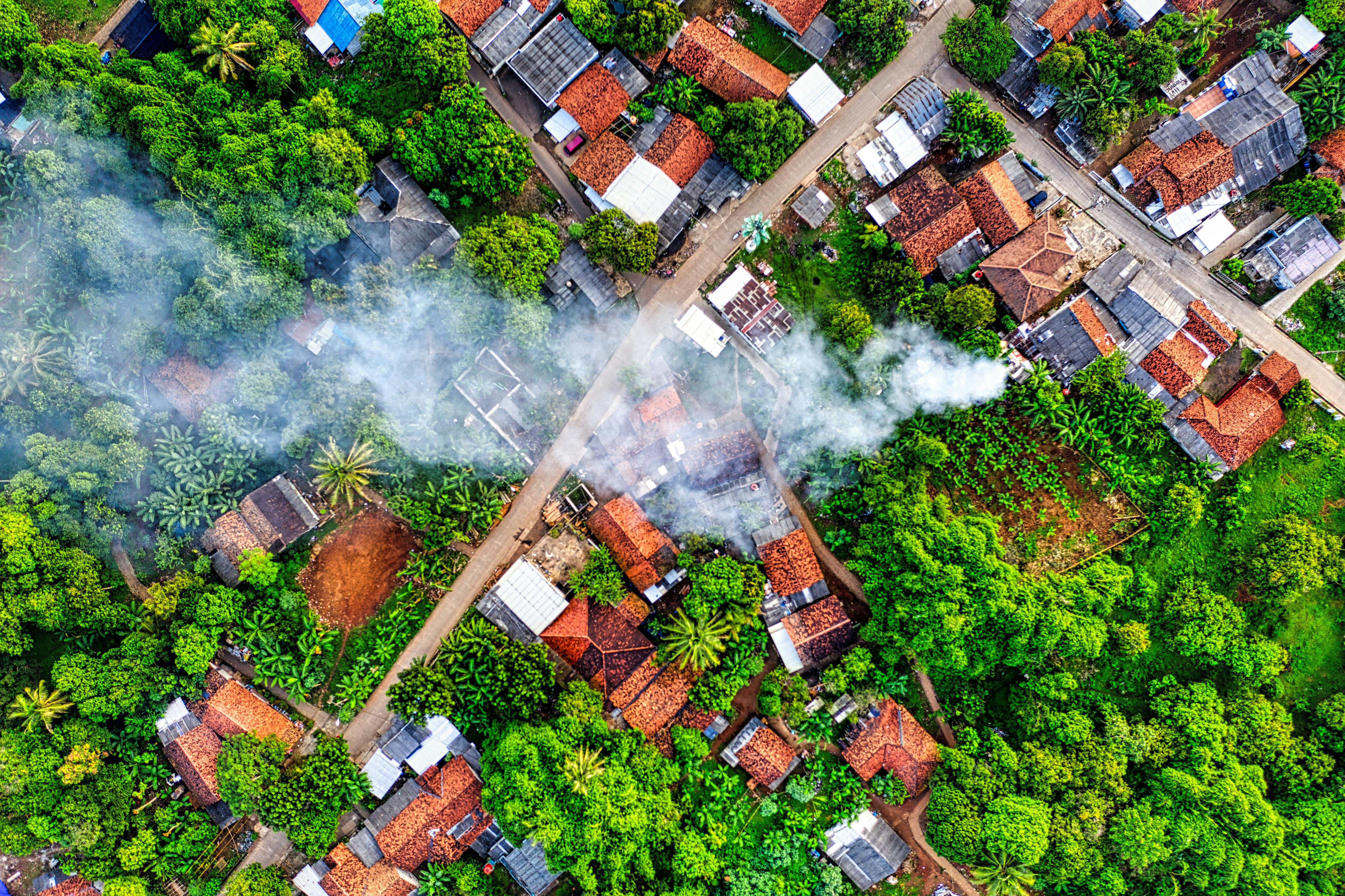 Drone Shot Of Houses · Free Stock Photo