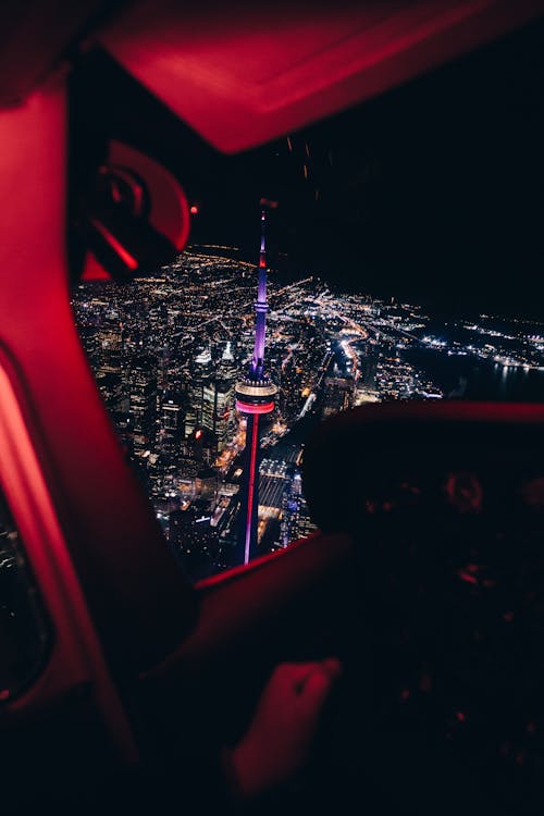 City Buildings During Night Time