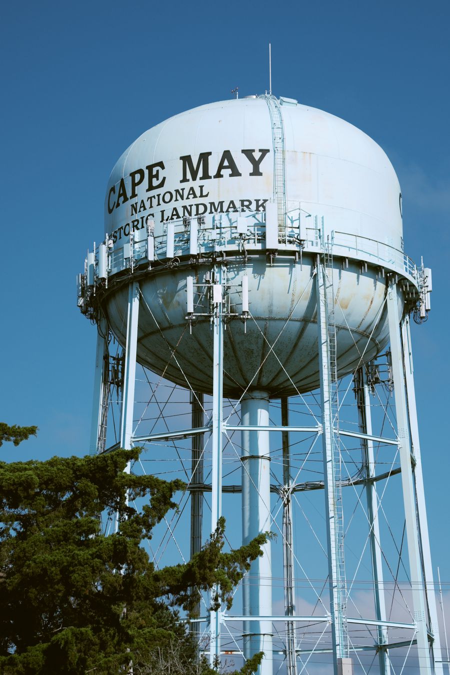 Historic water tower in Cape May, New Jersey