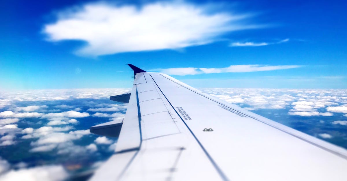 Free stock photo of airplane, blue sky, clouds
