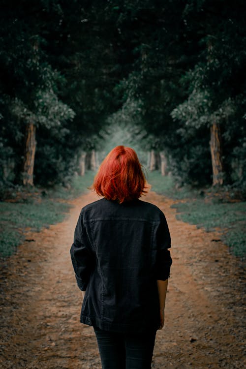 Woman Wearing Denim Jacket