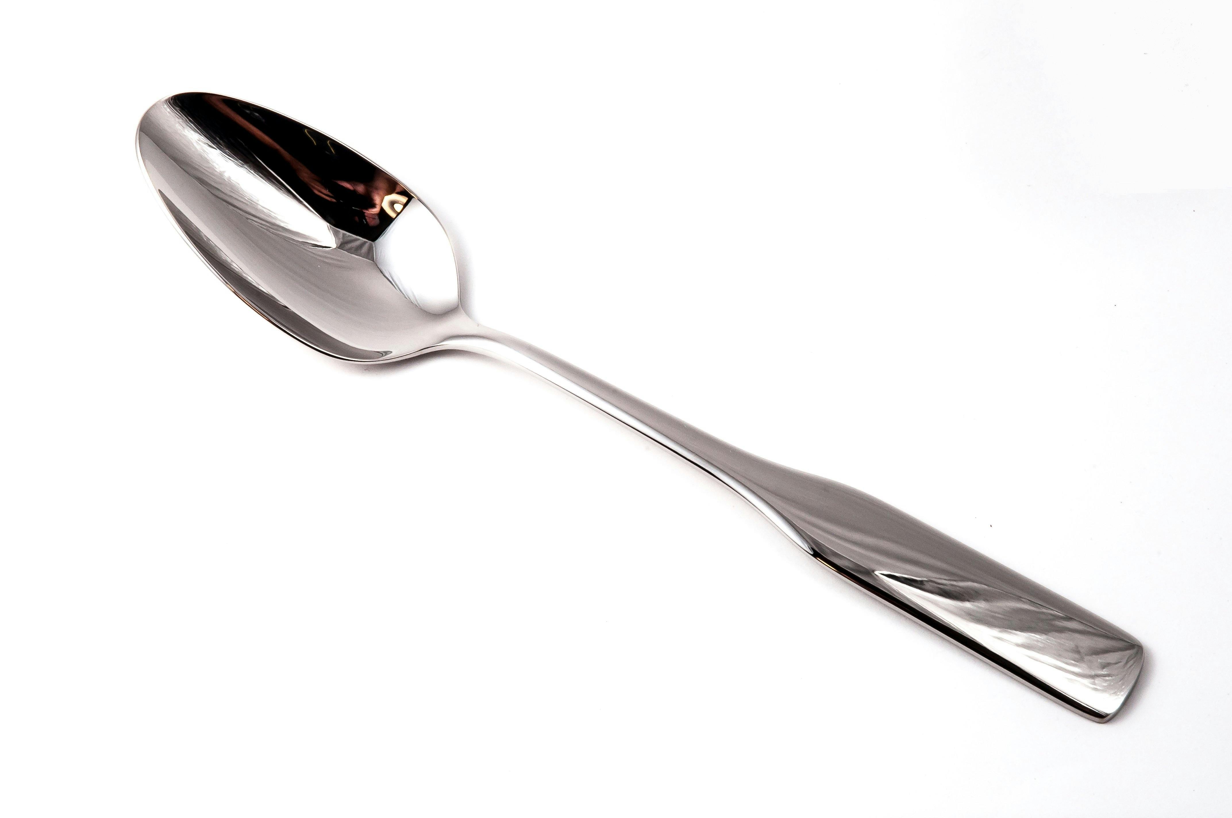 stainless steel spoon free stock photo