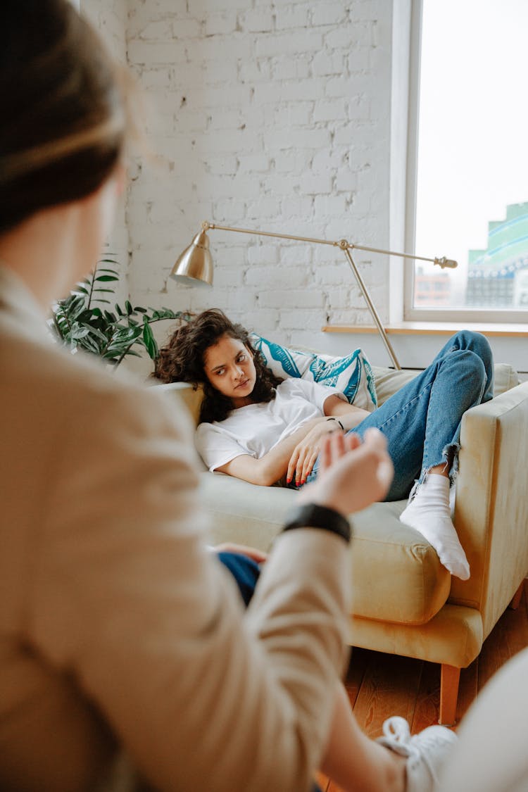 Patient Listening To Therapist