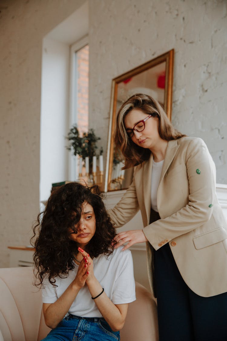 Therapist Comforting Patient