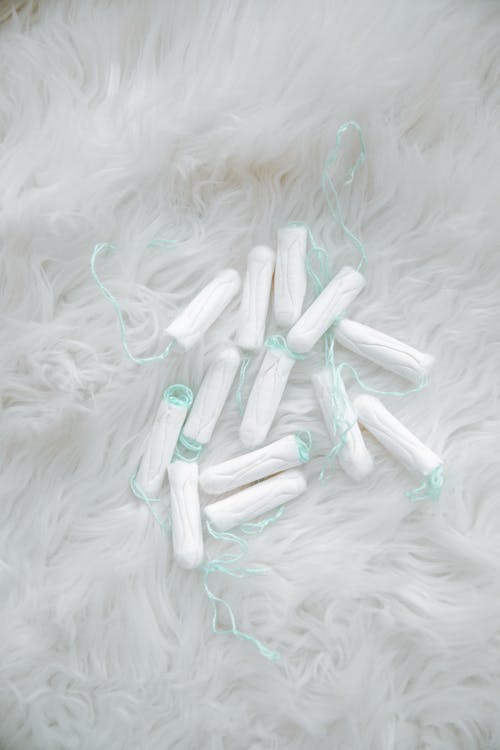 Tampons on White Surface