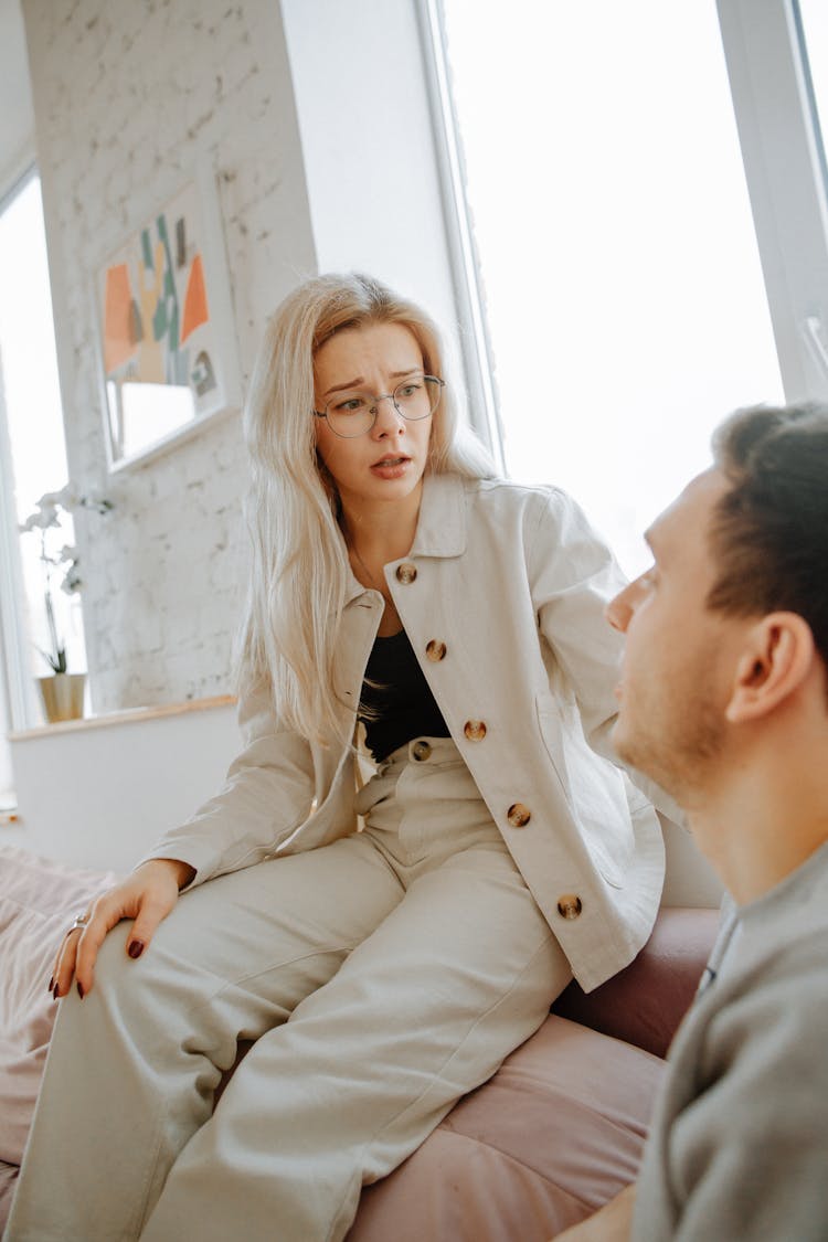 Portrait Of Concerned Woman