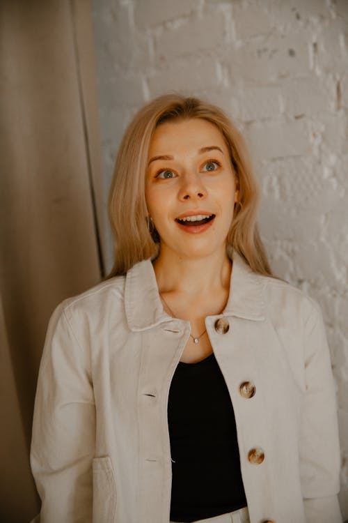 Portrait of Excited Woman