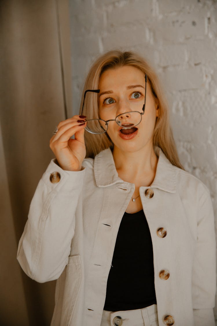 Portrait Of Surprised Woman