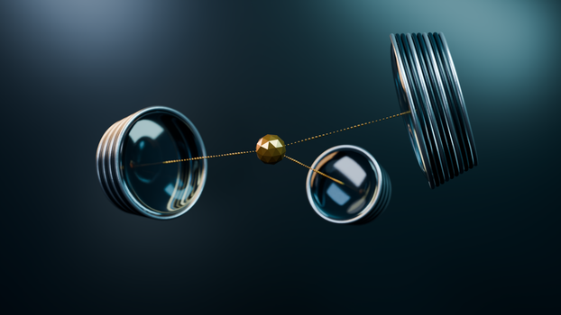 Abstract 3D render depicting a futuristic molecular structure, highlighting innovation.