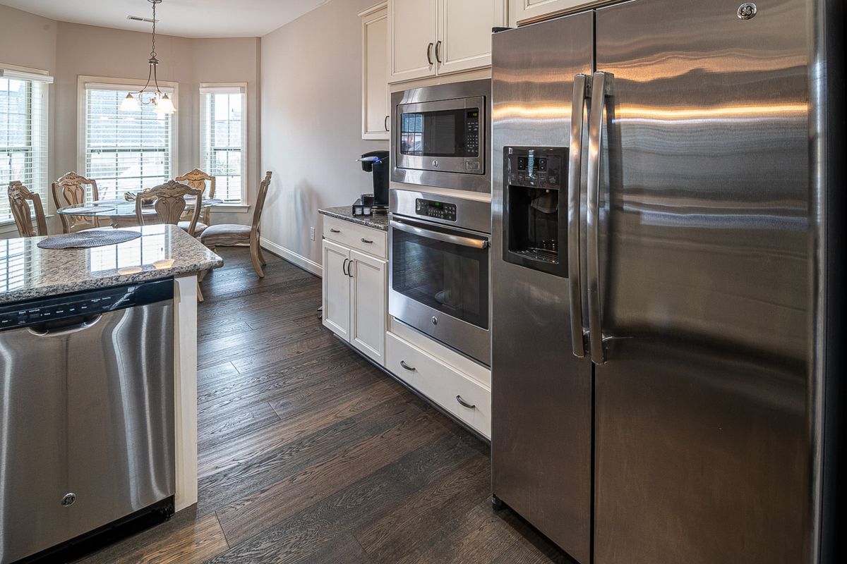Modern kitchen with premium built-in appliances