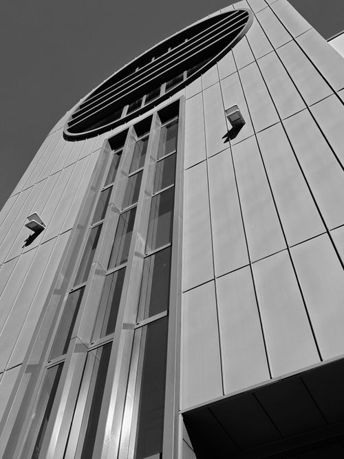 Free Striking modern architecture in Lyon, France, showcasing unique geometric design elements. Stock Photo