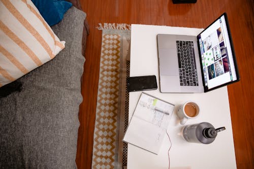 Laptop Computer On A Table