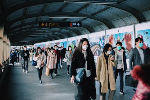 People At The Train Station