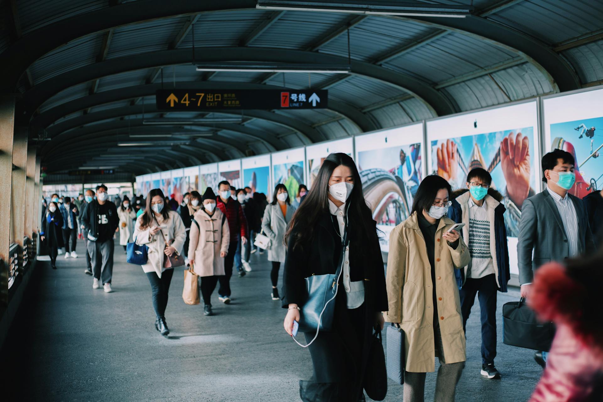 People At The Train Station