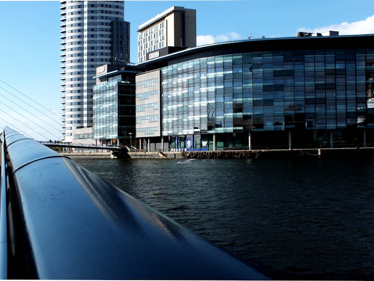 Architectural Photography Of Blue And Gray Building