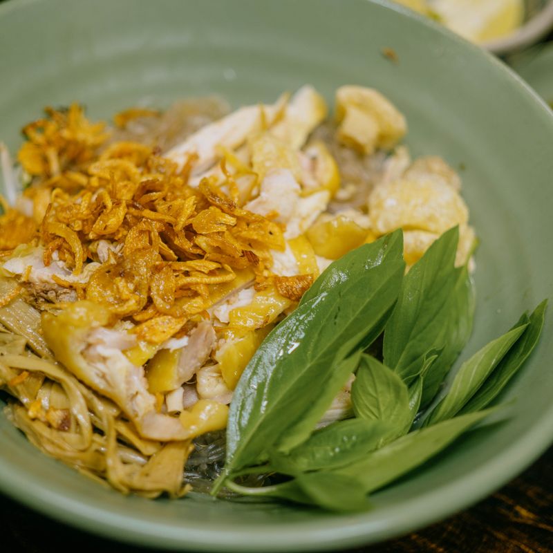 Vietnamese Turmeric Rice with Herbs and Crispy Shallots