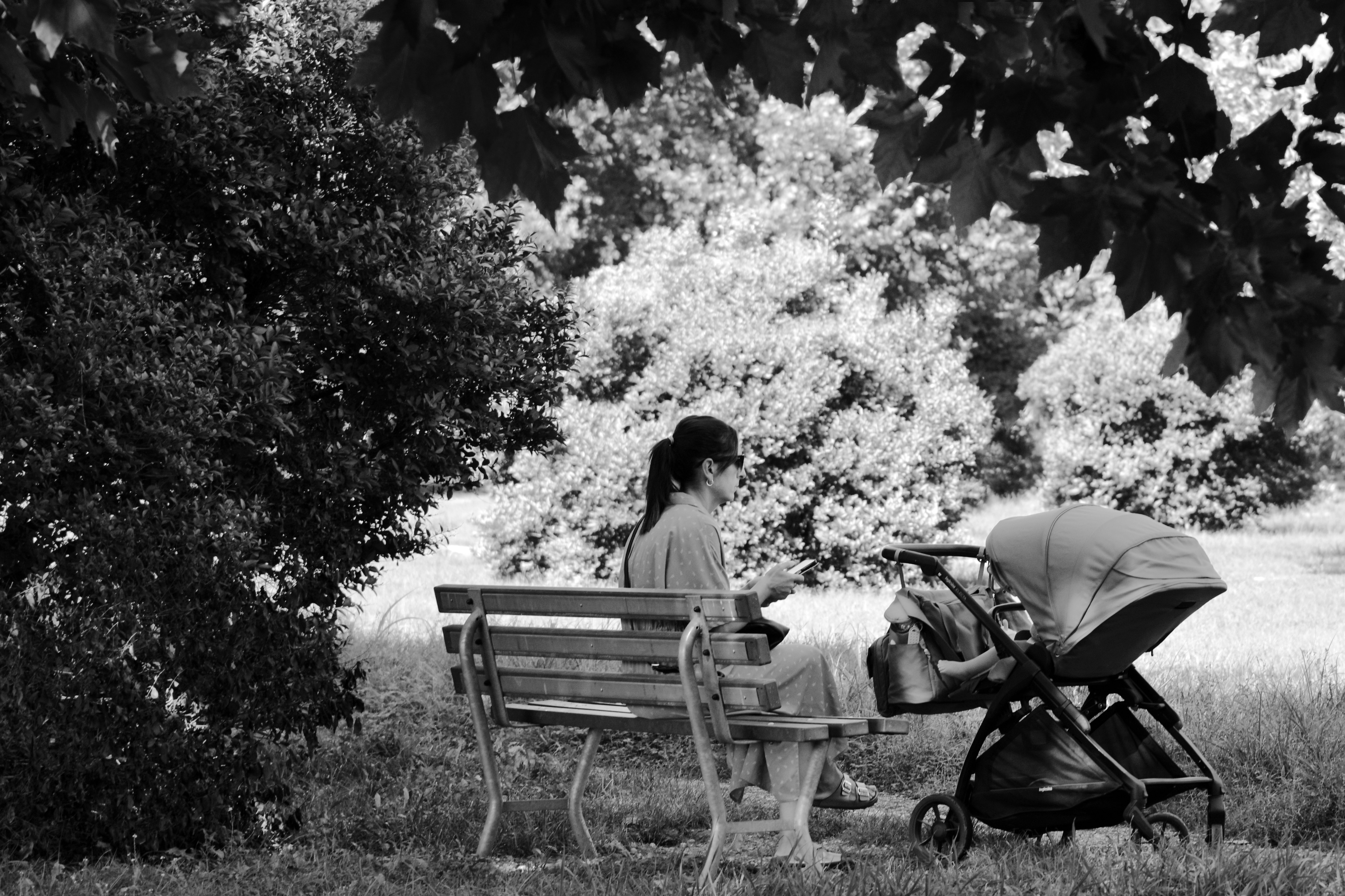 Café-poussette au parc