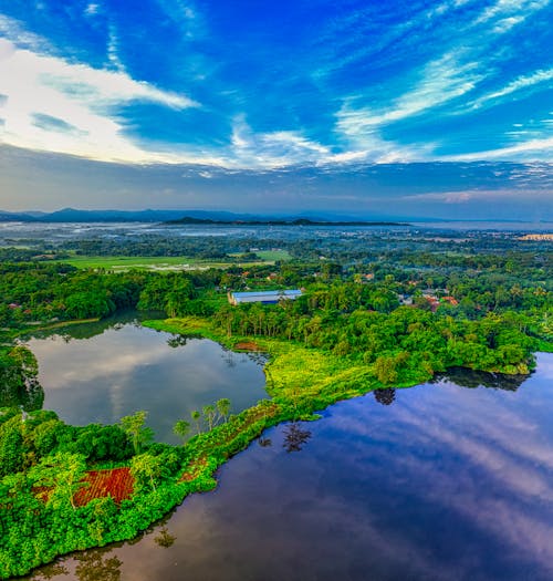 Aerial Shot Od Rural Area