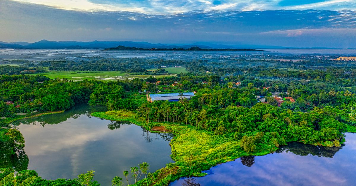 Airth Rural Aerial Shot Od Rural Area · Free Stock Photo