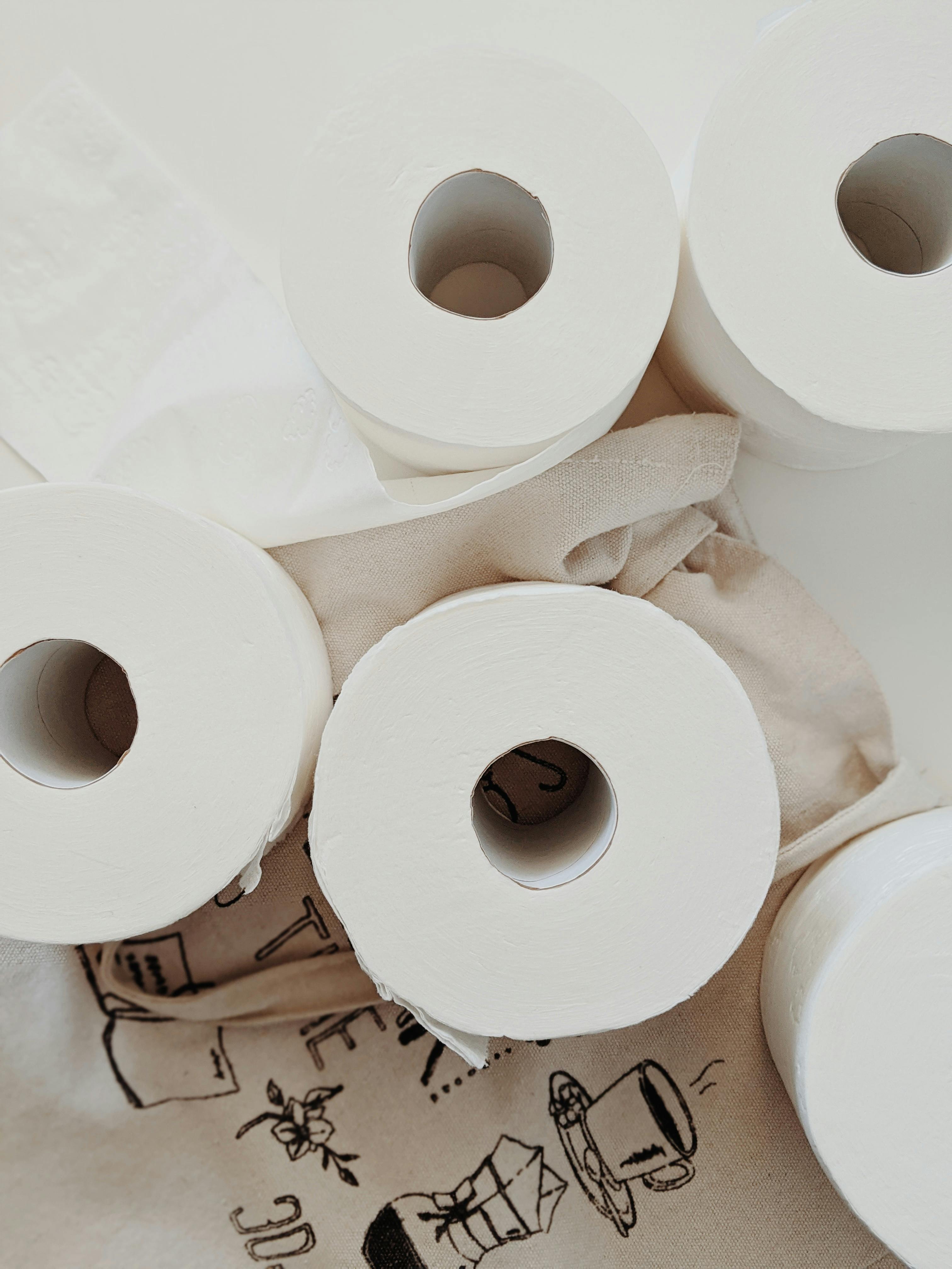 White Tissue Paper Rolls · Free Stock Photo