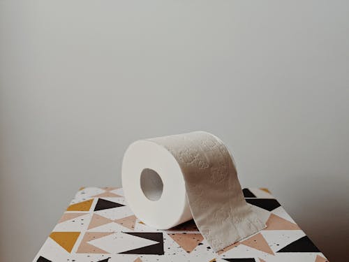 Free White Toilet Paper Roll Stock Photo