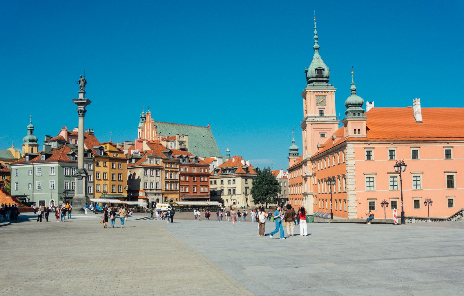 Cazare în Varșovia: Piața Castelului cu Coloana lui Sigismund