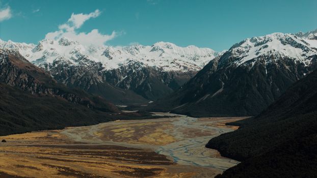 mountain river landscape