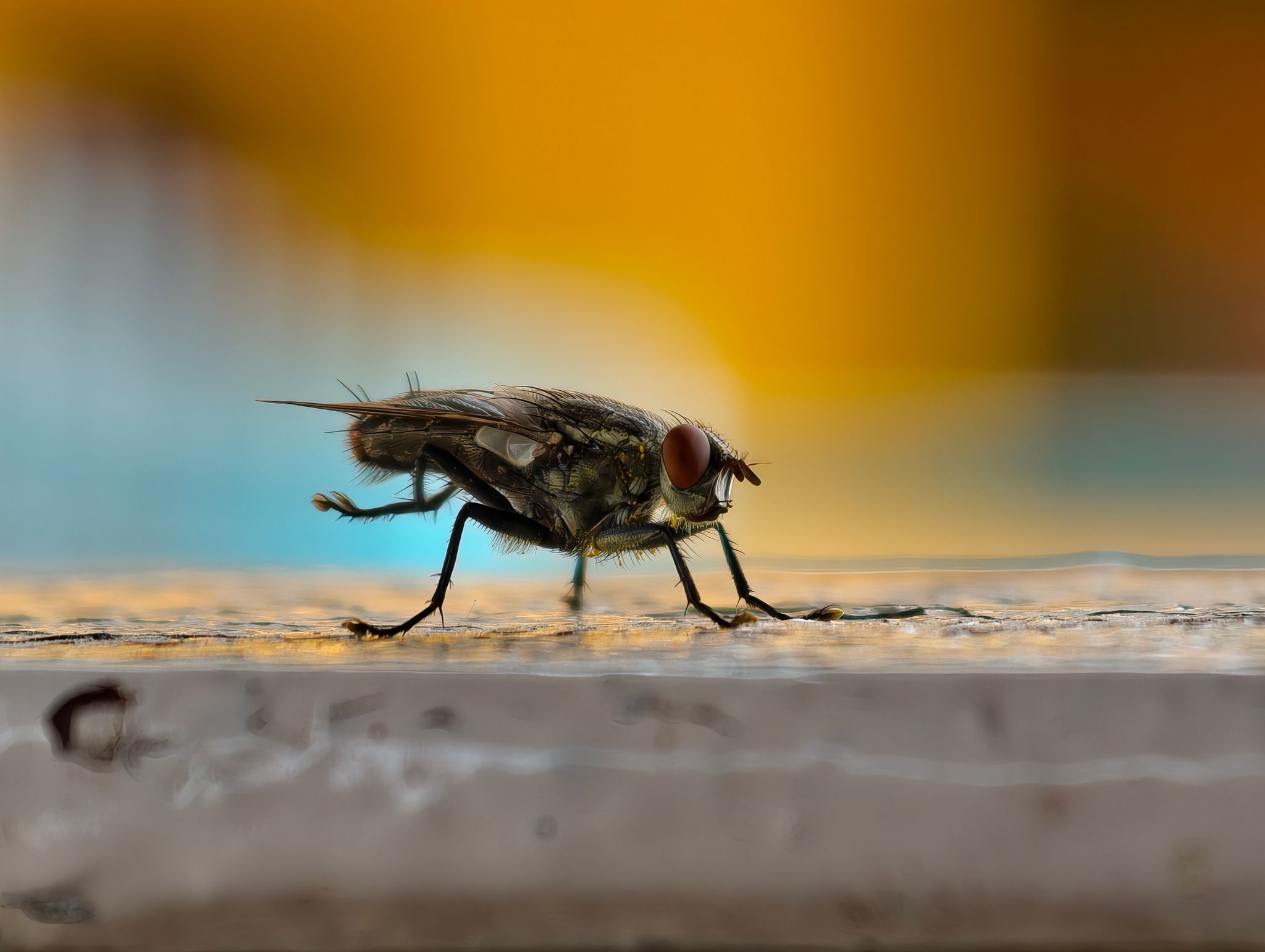 Pest control technician at work