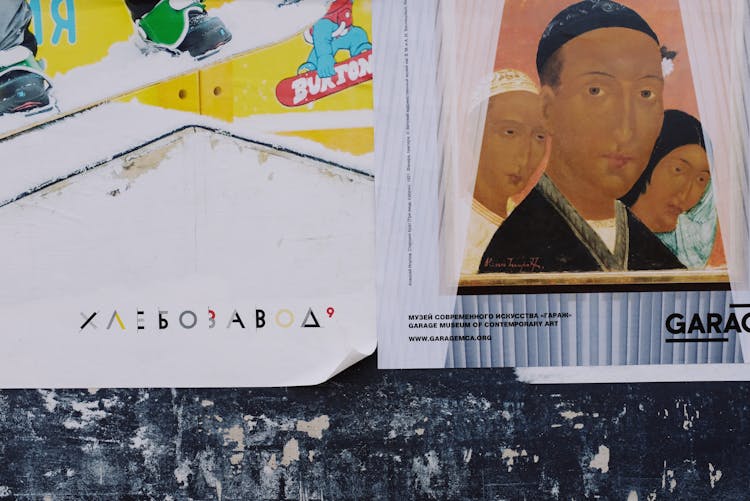 Old Weathered Wall With Advertising Posters