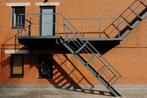 Gray Metal Stairs