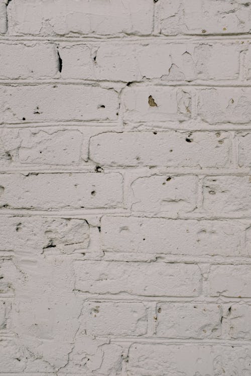 White Concrete Wall With White Paint
